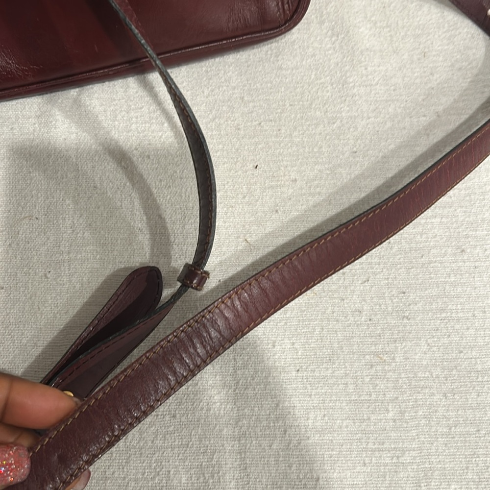 Authentic Cartier Must De Cartier Leather shoulder/cross body bag Bordeaux - Picture 13 of 13